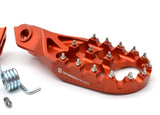 Optimized Enduro Foot Pegs for KTM 2023-2025 (Orange)