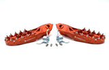Optimized Enduro Foot Pegs for KTM 2023-2025 (Orange)