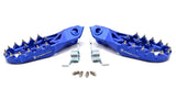 Optimized Enduro Foot Pegs for KTM/Husqvarna 2023-2025 and GasGas 2024-2025 (Blue)