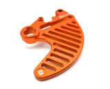 Optimized Enduro Rear Rotor Guard with Caliper Carrier for KTM 125-500 2004-2025 (Orange)