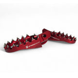 Optimized Enduro Foot Pegs for Beta 125-500 RR/RS/RR-S/Racing 2020-2025 (Red)