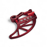 Optimized Enduro Rear Rotor Guard with Caliper Carrier for Beta 125-500 2014-2026 (Red)