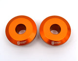 Optimized Enduro Wheel Spacer Upgrade Kit for KTM 2004-2023 20mm Axle (Orange)