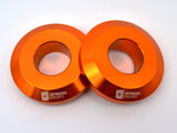 Optimized Enduro Wheel Spacer Upgrade Kit for KTM 13-22 25mm Axle (Orange)
