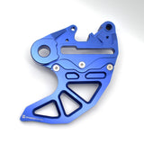 Optimized Enduro Rear Rotor Guard with Caliper Carrier for Husqvarna TE/FE 2014-2023 (Blue)