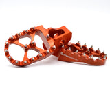 Optimized Enduro Foot Pegs for KTM 1999-2015 (Orange)