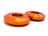 Optimized Enduro Wheel Spacer Upgrade Kit for KTM 13-22 25mm Axle (Orange)
