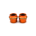 Optimized Enduro Front Wheel Spacer Upgrade Kit for KTM 2016-2024 (Orange)