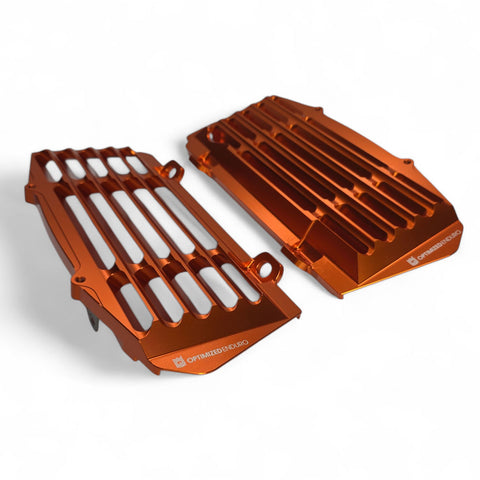 Optimized Enduro Radiator Guards for KTM 2016-2025 (Orange)