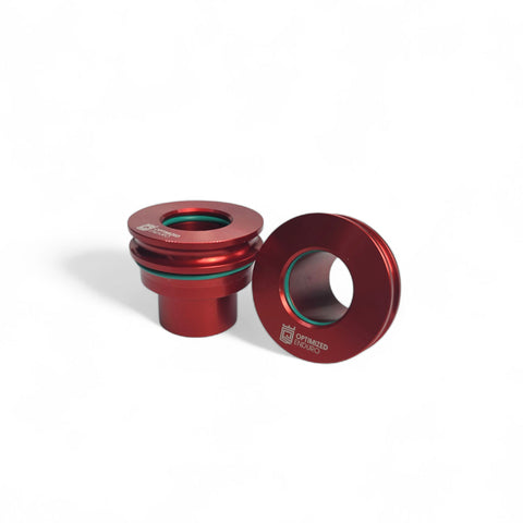 Optimized Enduro Rear Wheel Spacer Upgrade Kit for Beta 125-520 RR/RR-S 2013-2025 (Red)