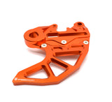 Optimized Enduro Rear Rotor Guard with Caliper Carrier for KTM 2004-2023 20mm Axle (Orange)