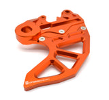 Optimized Enduro Rear Rotor Guard with Caliper Carrier for KTM 2004-2023 20mm Axle (Orange)