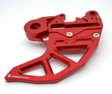 Optimized Enduro Rear Rotor Guard with Caliper Carrier for GasGas EX/MC 125-450 2021-2023 (Red)